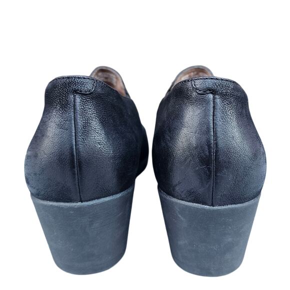 Oxford Pumps Black Nubuck Leather  Dansko Robin Size EU 37 US 6.5-7 Heeled - Picture 5 of 13